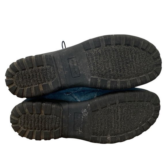 Propét Delaney Ankle Bootie Womens 11 Blue Teal Leather Full Zip Lace Up - Picture 7 of 10